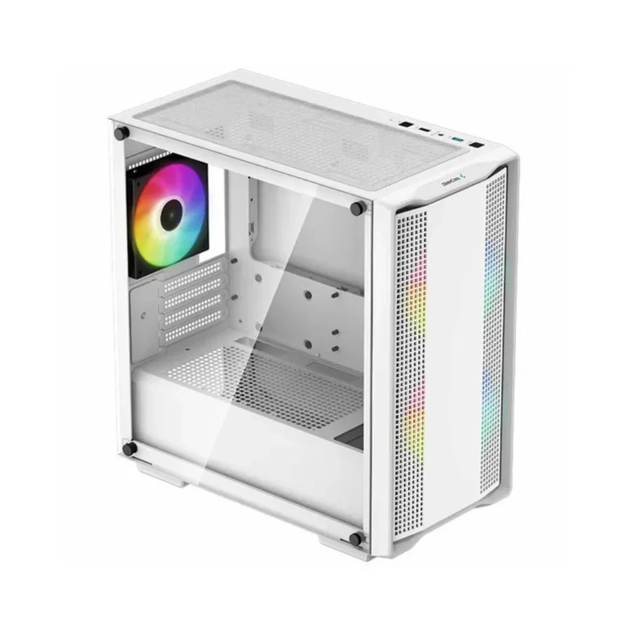 Корпус Deepcool CC360, Mini-ITX/Micro ATX, 3x120mm, белый — 2