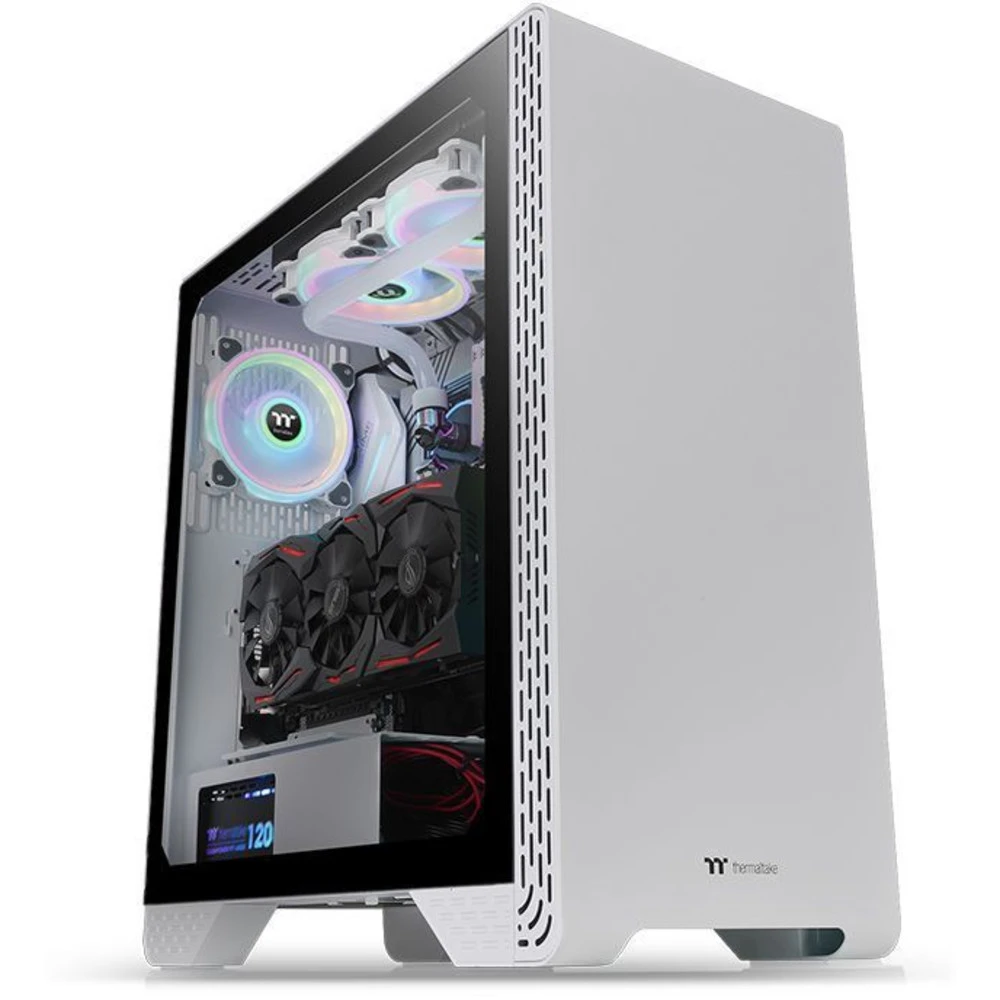Корпус Thermaltake S300 TG, Mini-ITX/M-ATX, белый — 2