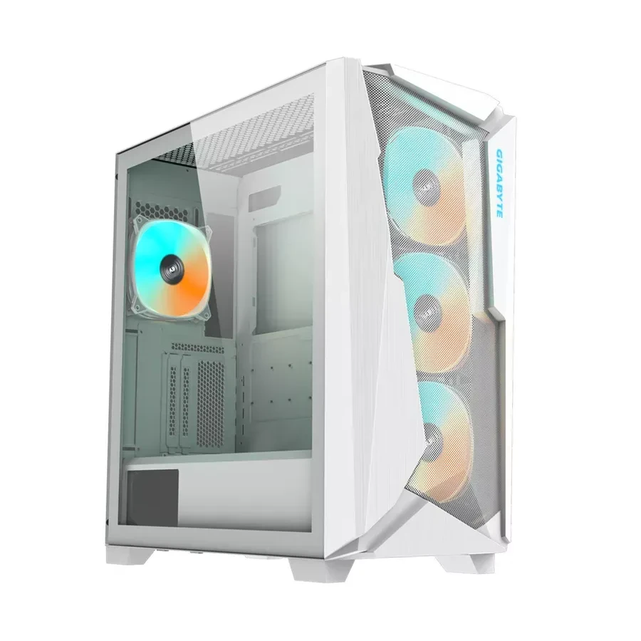 Корпус Gigabyte C301 GLASS V2, 4x12см ARGB, белый — 3