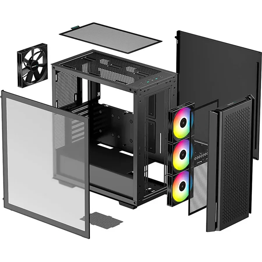 Корпус Deepcool CG560 E-ATX, ARGB, чёрный