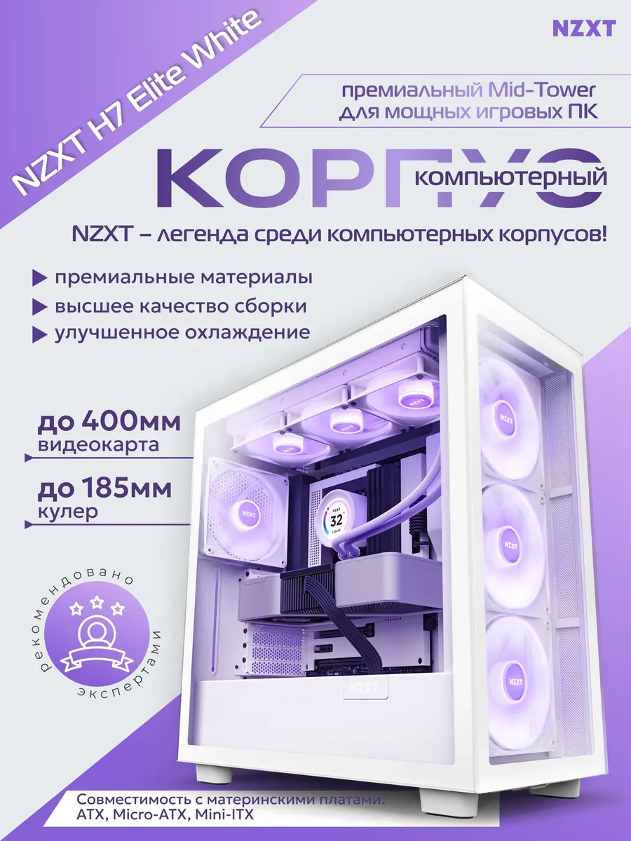Корпус H Series H7 Elite 2023 ATX, белый