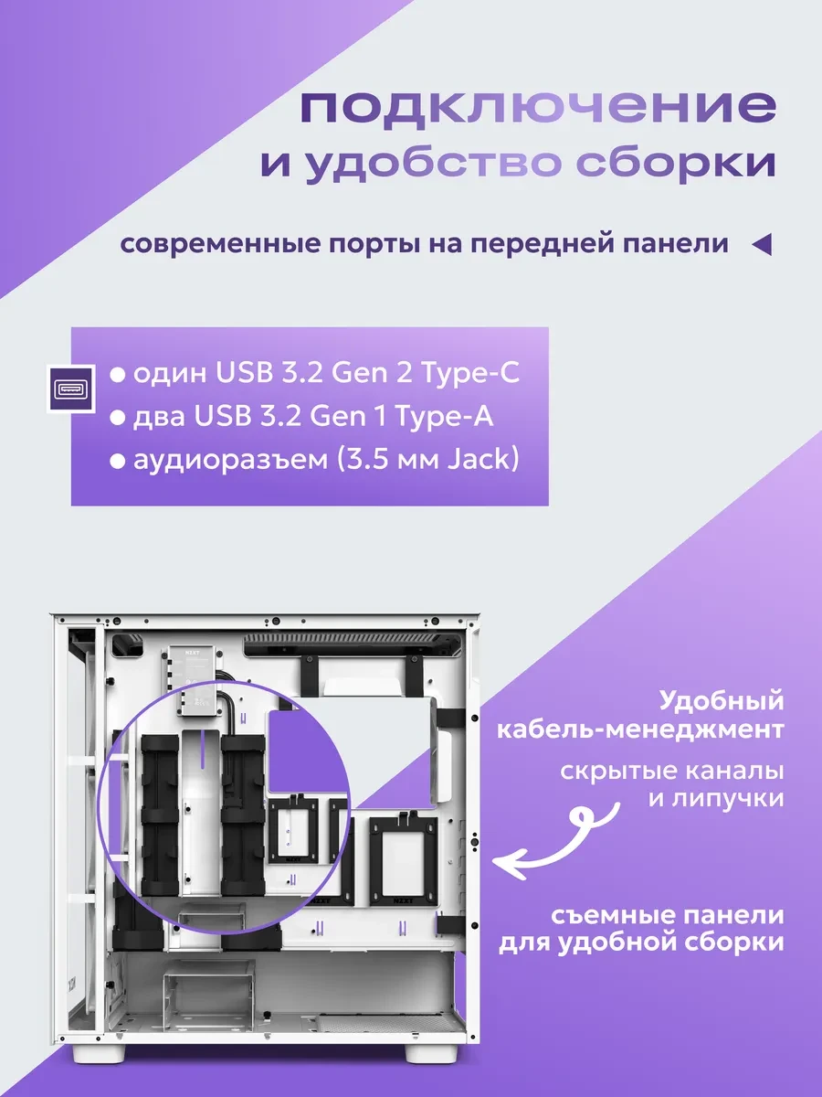 Корпус H Series H7 Elite 2023 ATX, белый — 5