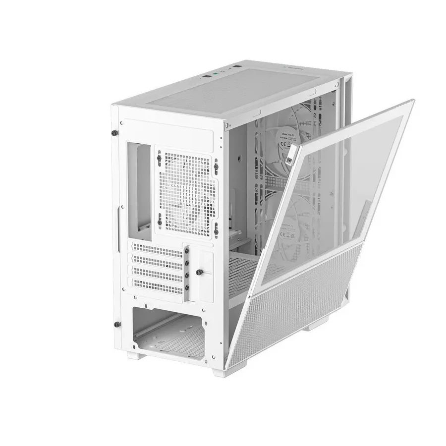 Компьютерный корпус Deepcool CH360 WH, Micro ATX/Mini-ITX, ARGB, белый