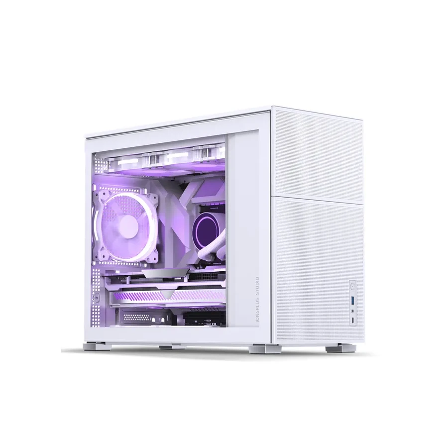 Компьютерный корпус Jonsbo D31 MESH White, Mini-Tower, M-ATX/DTX/ITX, Type-C, белый