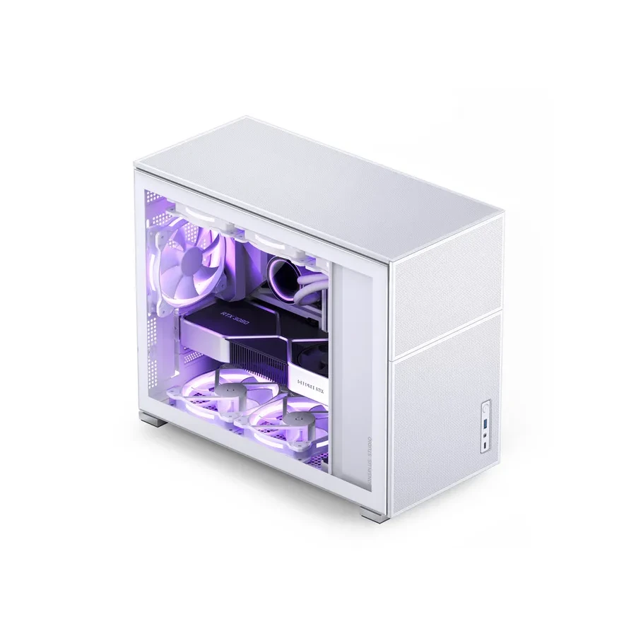 Компьютерный корпус Jonsbo D31 MESH White, Mini-Tower, M-ATX/DTX/ITX, Type-C, белый — 2