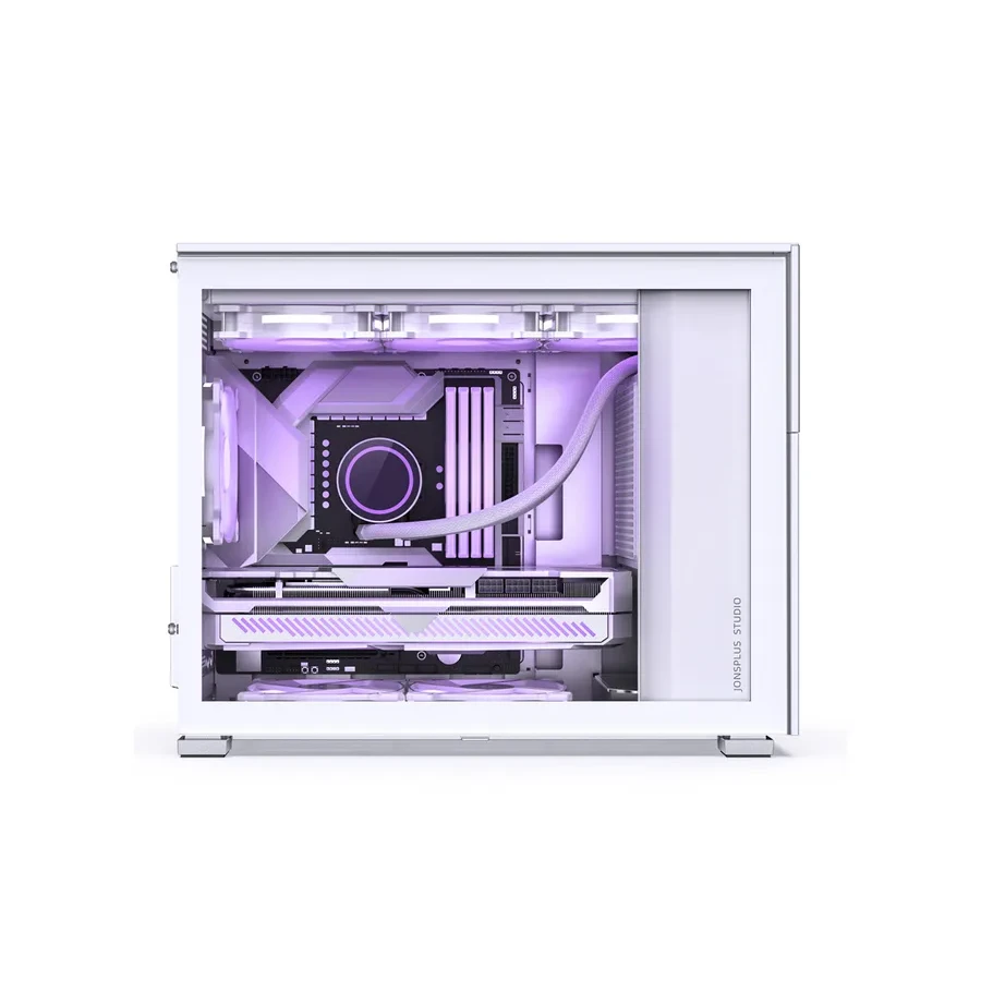 Компьютерный корпус Jonsbo D31 MESH White, Mini-Tower, M-ATX/DTX/ITX, Type-C, белый — 3