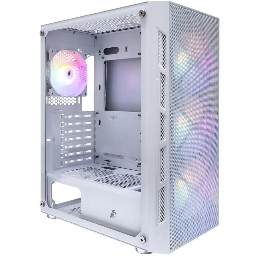 Корпус 1STPLAYER FIREBASE XP-G, Mid-Tower, ATX/M-ATX, белый