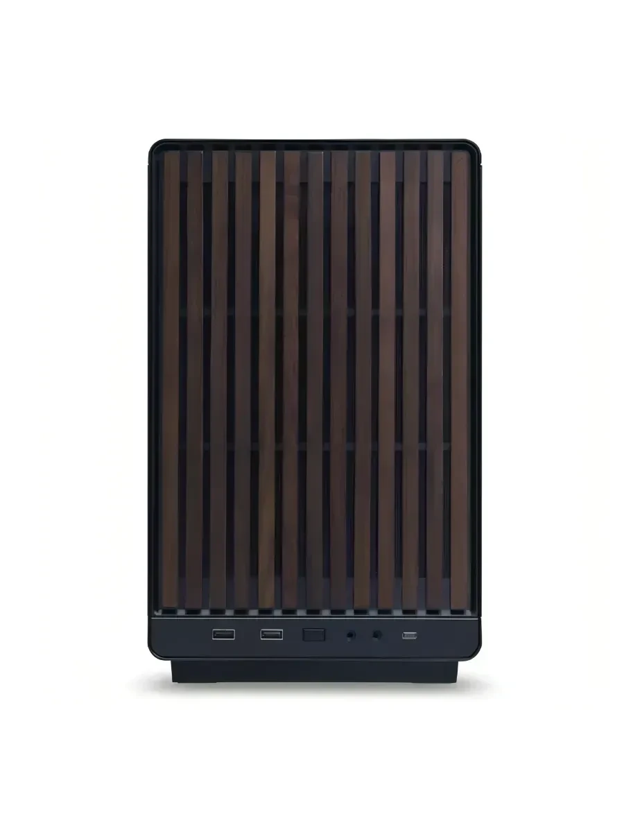 Корпус Lian Li A3-mATX-WD BLACK, mATX/ITX, деревянная панель