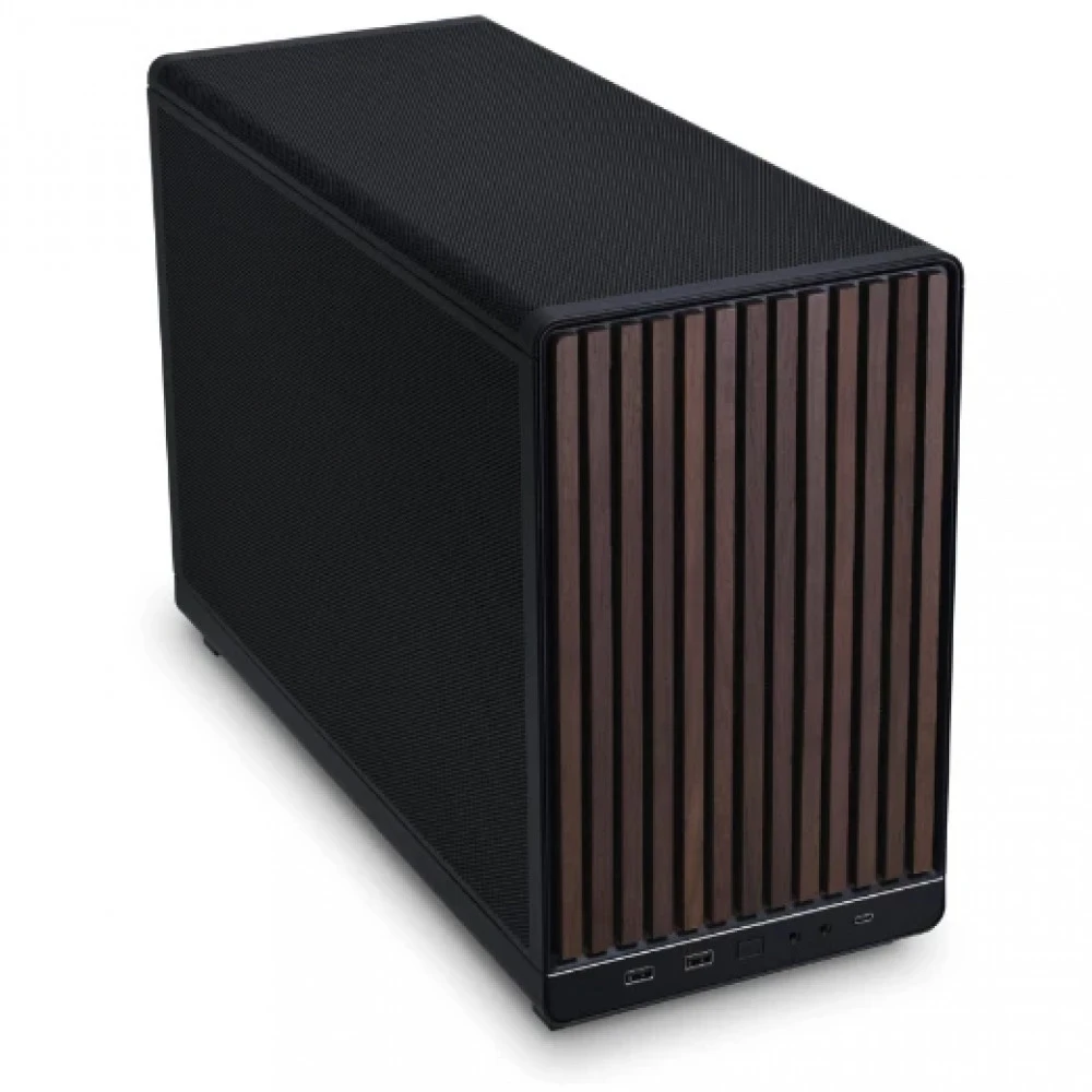 Корпус Lian Li A3-mATX-WD BLACK, mATX/ITX, деревянная панель — 3