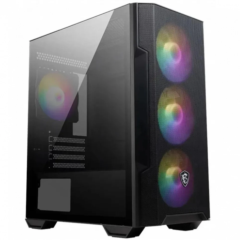 Корпус MSI MAG Forge M100R, Mini Tower, m-ATX, Black, 2x3.5"/2x2.5", 2xUSB2.0, USB3.0