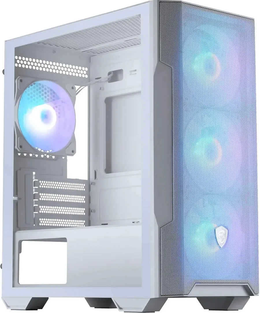 Корпус MSI MAG FORGE M100R, mATX/Mini-ITX, White, ARGB