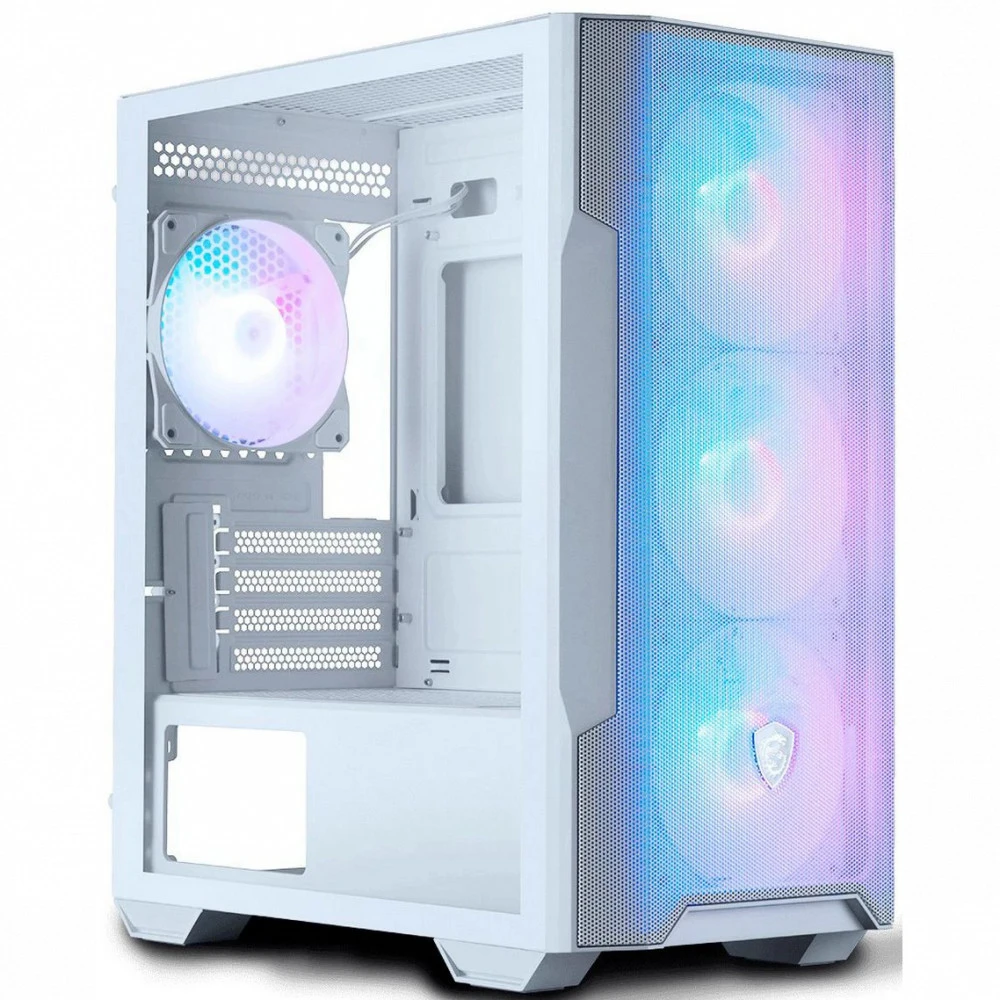 Корпус MSI MAG FORGE M100R, mATX/Mini-ITX, White, ARGB — 3