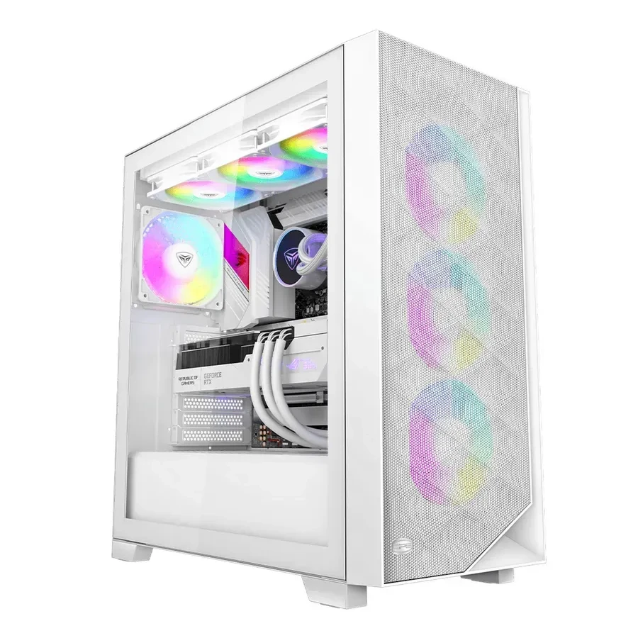 Корпус PCCooler C3D510, E-ATX/ATX/mATX, ARGB, White