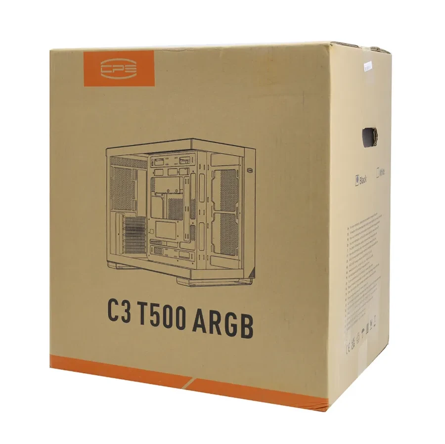 Корпус PCCooler C3T500, ATX/MATX/ITX, USB 3.1, White, ARGB — 5