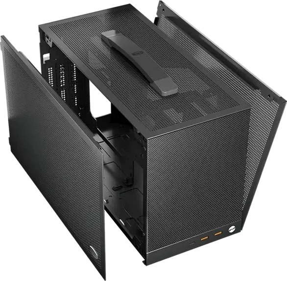 Корпус PCCooler K101 MESH, ITX, USB 3.0/USB-C, Grey — 2