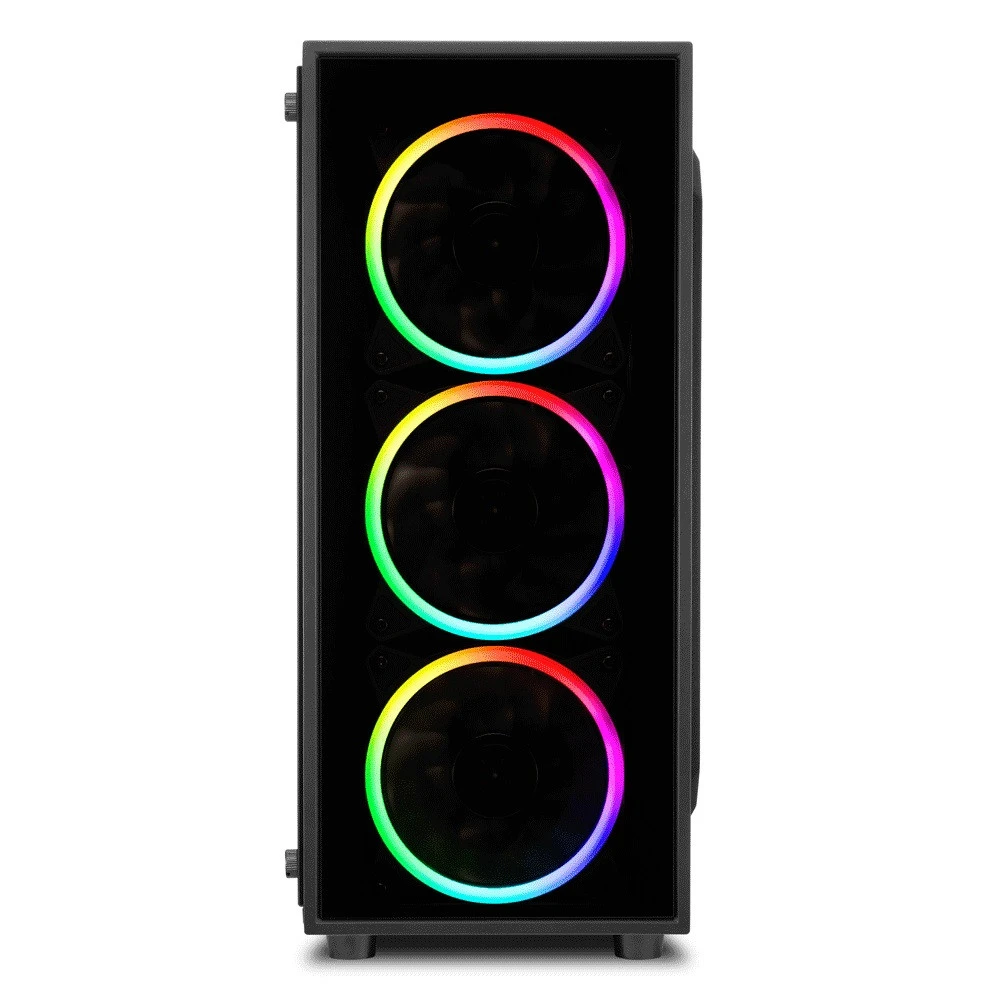 Корпус Sharkoon TG4 RGB, ATX, RGB, чёрный — 3