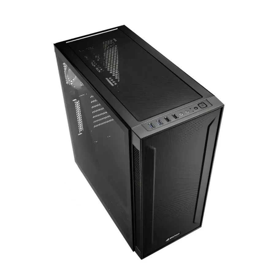 Корпус Sharkoon TG6M RGB, ATX, RGB, чёрный