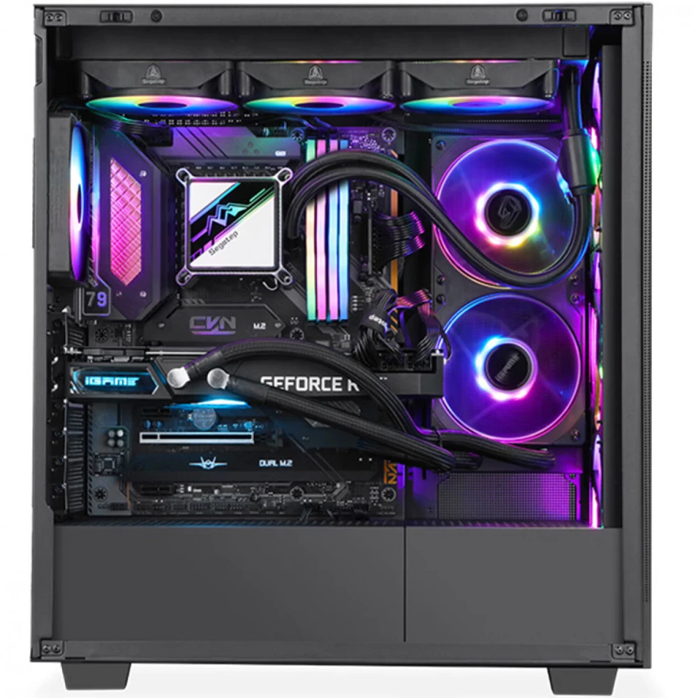 Корпус SEGOTEP Memphis-Flow Glass, ATX, чёрный — 4