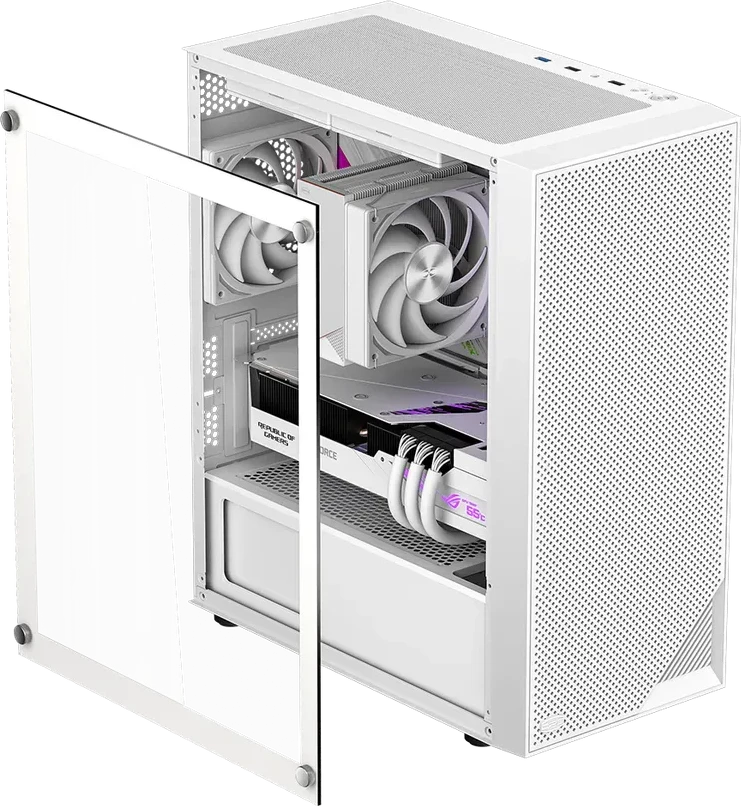 Корпус PCCooler C3B310, mATX/ITX, белый — 3
