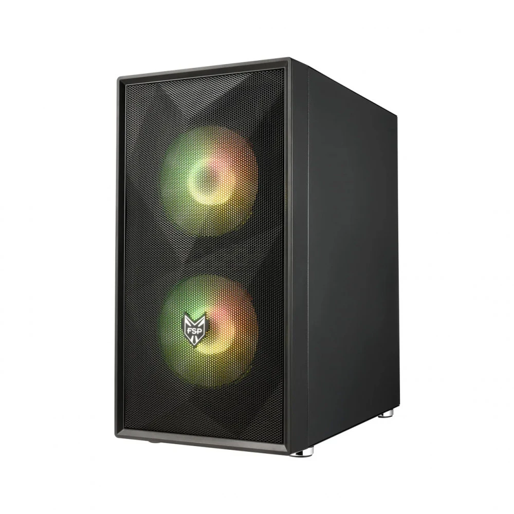 Корпус FSP CST130A M-ATX RGB Glass Black — 3