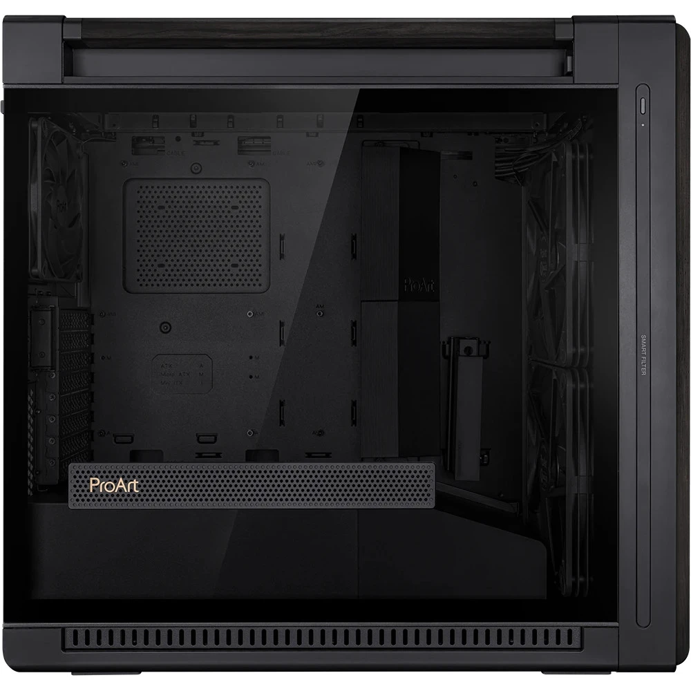Корпус ASUS PROART PA602 Wood TG Black — 4