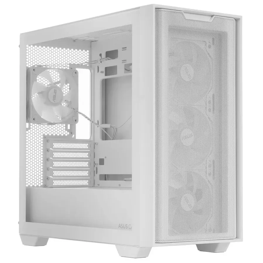 Корпус ASUS A21 Plus TG ARGB, mATX/mITX, белый — 3
