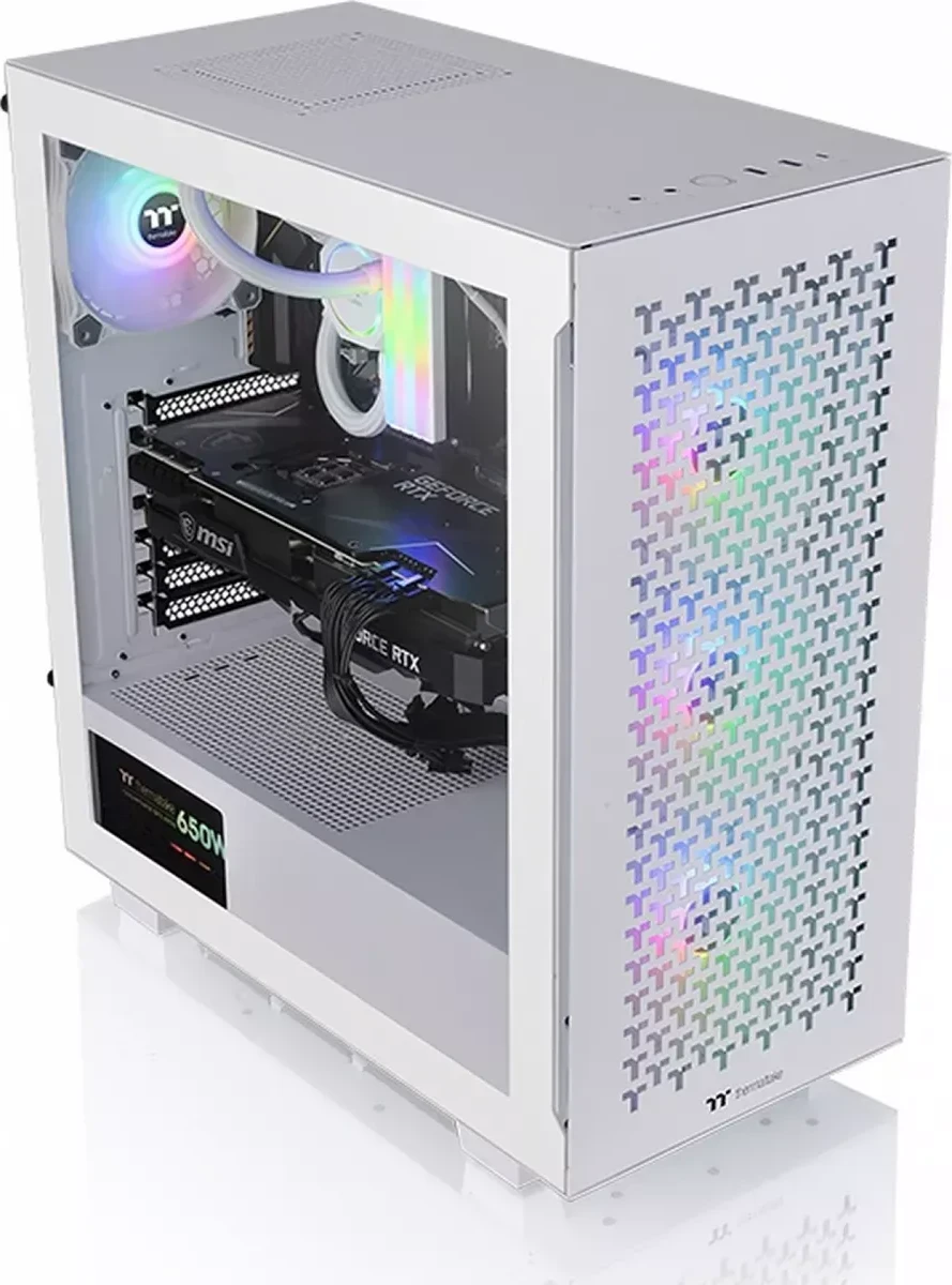 Корпус Thermaltake V350 TG ARGB Air Snow, ATX, белый