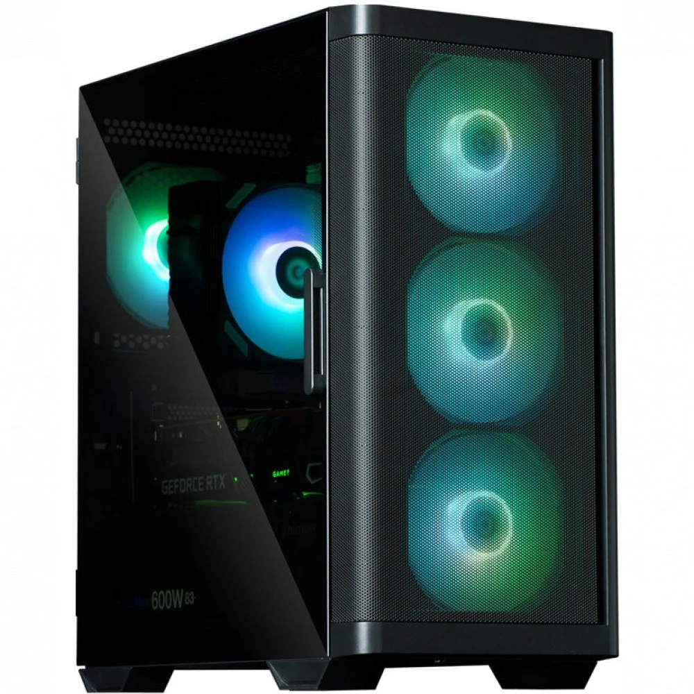 Корпус Zalman M4 Black, Mini Tower, mATX/Mini-ITX, RGB, чёрный — 2