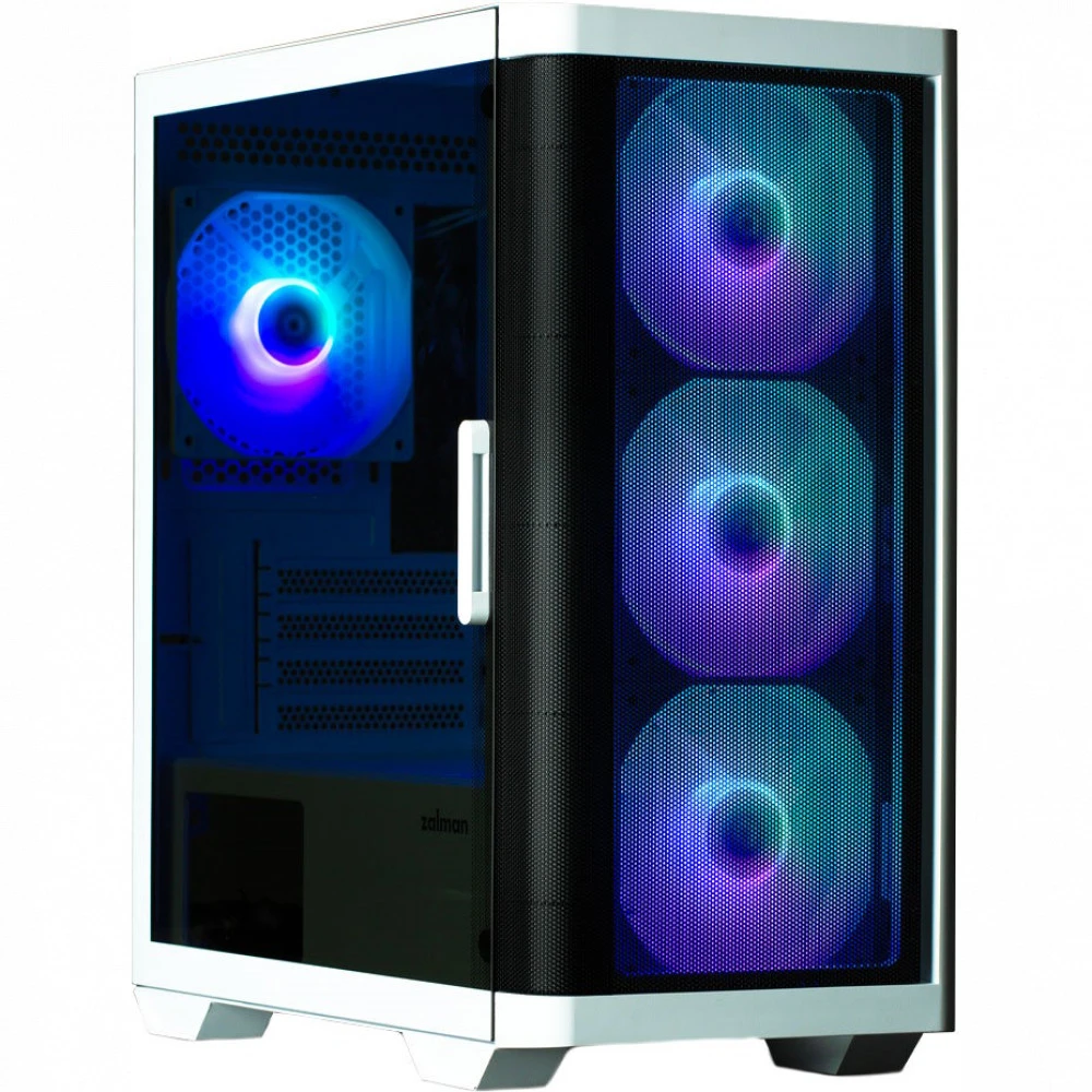Корпус Zalman M4 White, Mini Tower, mATX/Mini-ITX, RGB, белый — 2