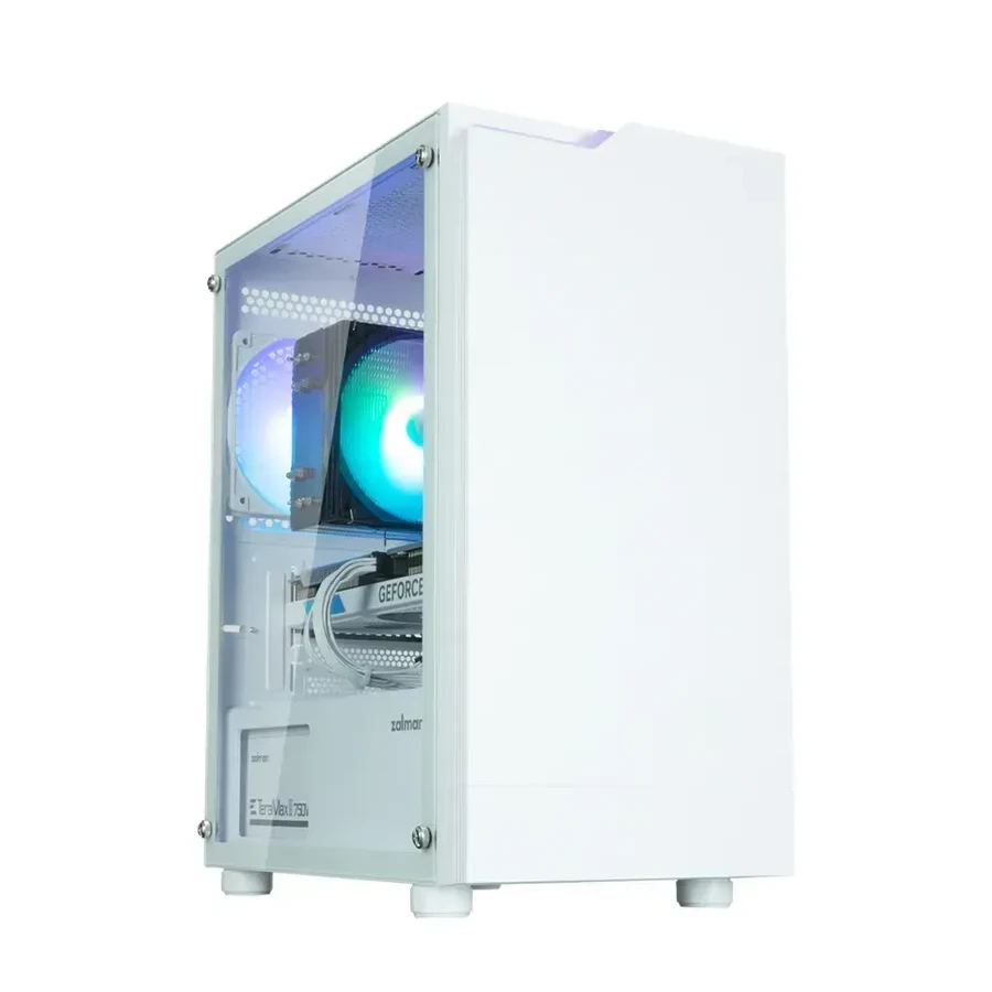 Корпус Zalman T4 Plus, Mini Tower, mATX/Mini-ITX, ARGB, белый