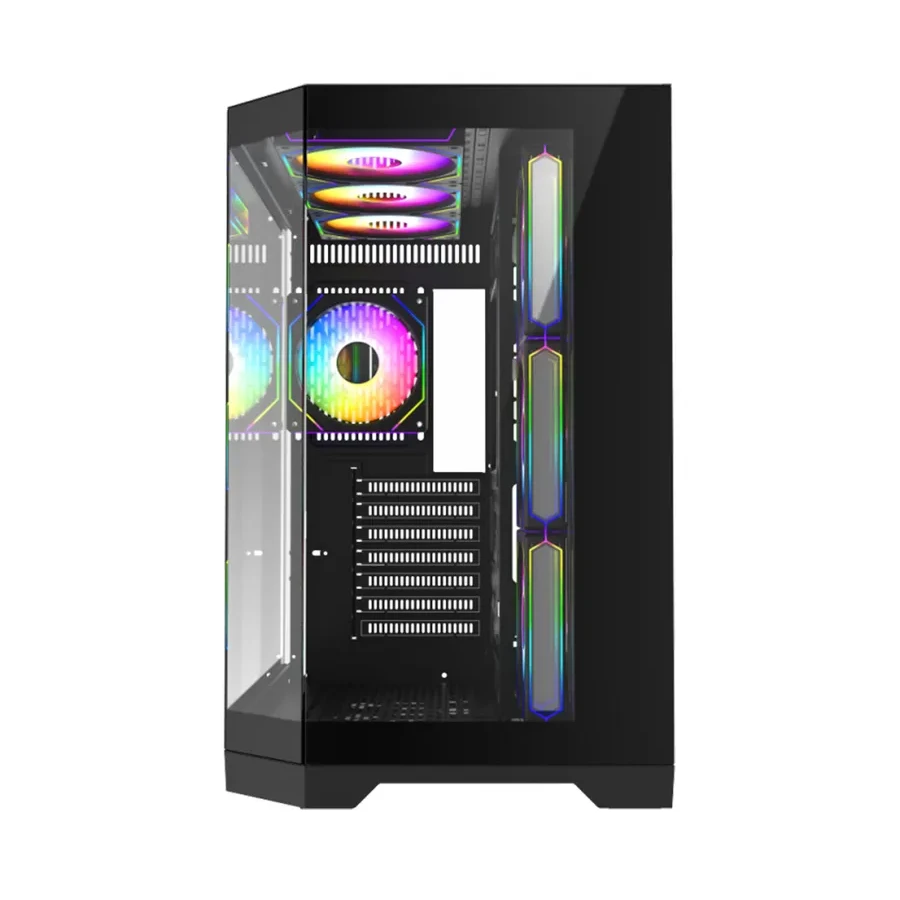 Корпус Gamemax Hype-A, Mid Tower, ATX/M-ATX/M-ITX, ARGB, чёрный — 2