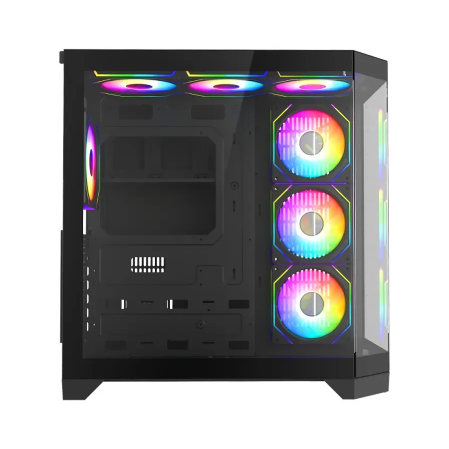 Корпус Gamemax Hype-A, Mid Tower, ATX/M-ATX/M-ITX, ARGB, чёрный — 3