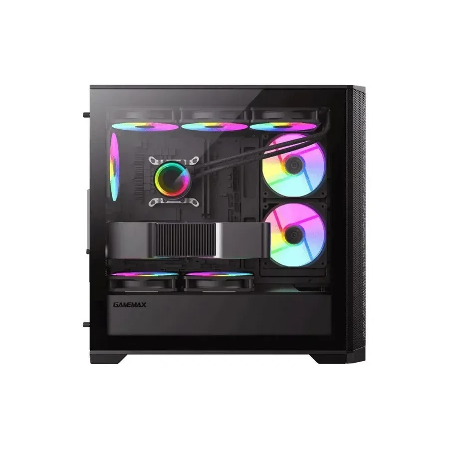Корпус Gamemax Destroyer MB 6670M, Mini Tower, m-ATX/Mini-ITX, FRGB — 3