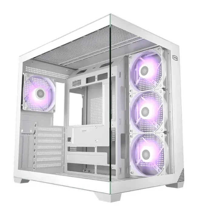 Корпус PCCooler C3T700 ARGB, ATX/mATX/ITX, USB-C, Белый — 2