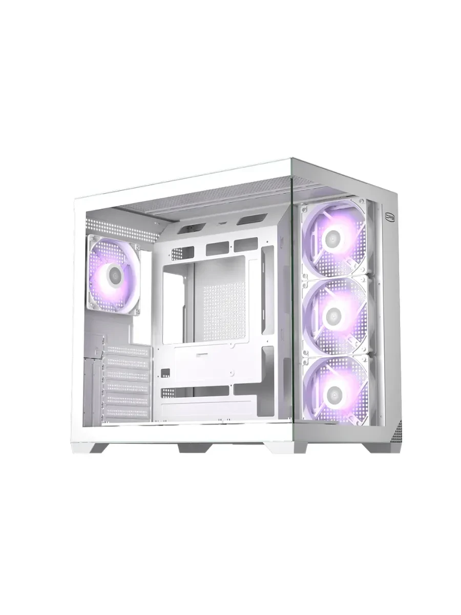 Корпус PCCooler C3T700 ARGB, ATX/mATX/ITX, USB-C, Белый — 3