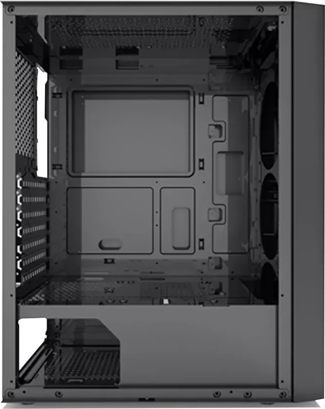 Корпус PCCooler MA100 MESH, ATX/M-ATX/ITX, 3 вентилятора ARGB, Чёрный — 5