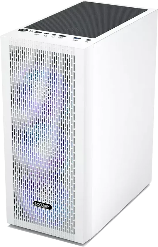 Корпус PCCooler MA100 MESH, ATX/M-ATX/ITX, 3 вентилятора, Белый — 3