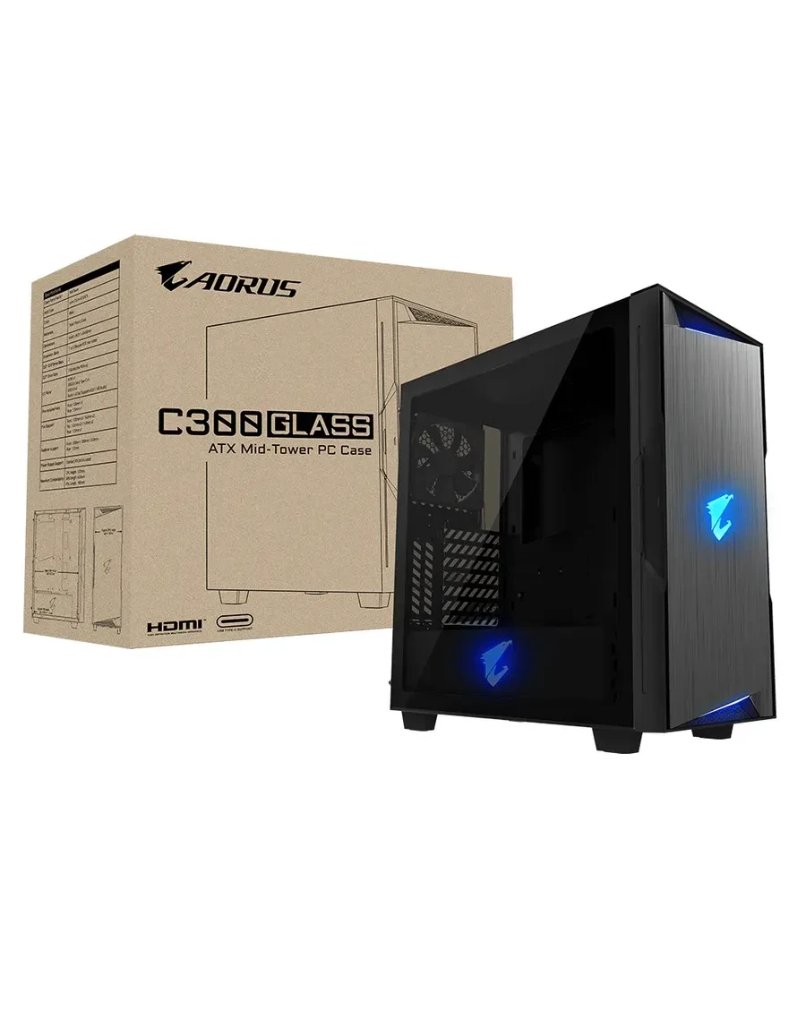Корпус Gigabyte Aorus GB-AC300G, чёрный
