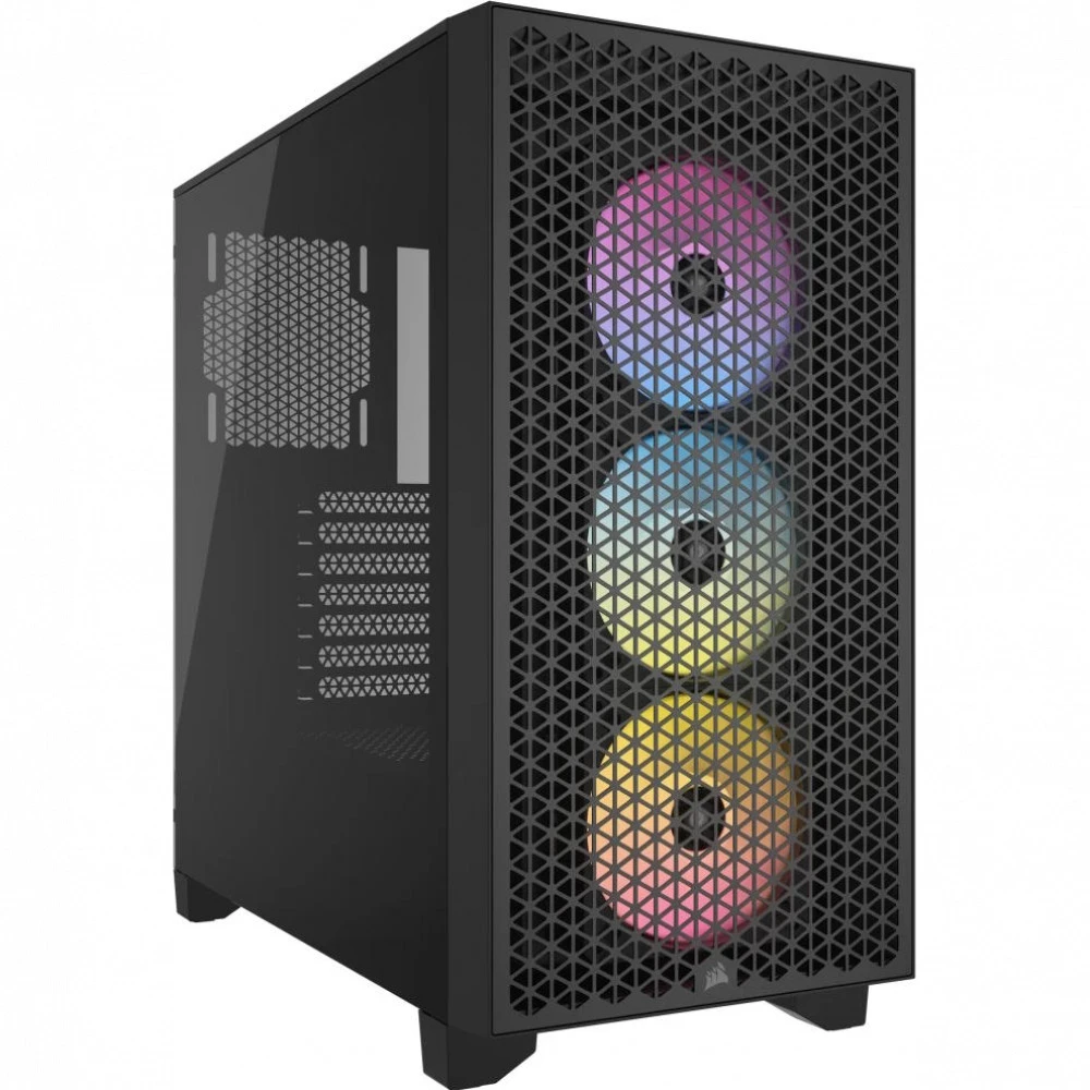 Корпус Corsair 3000D RGB Mid-Tower, чёрный