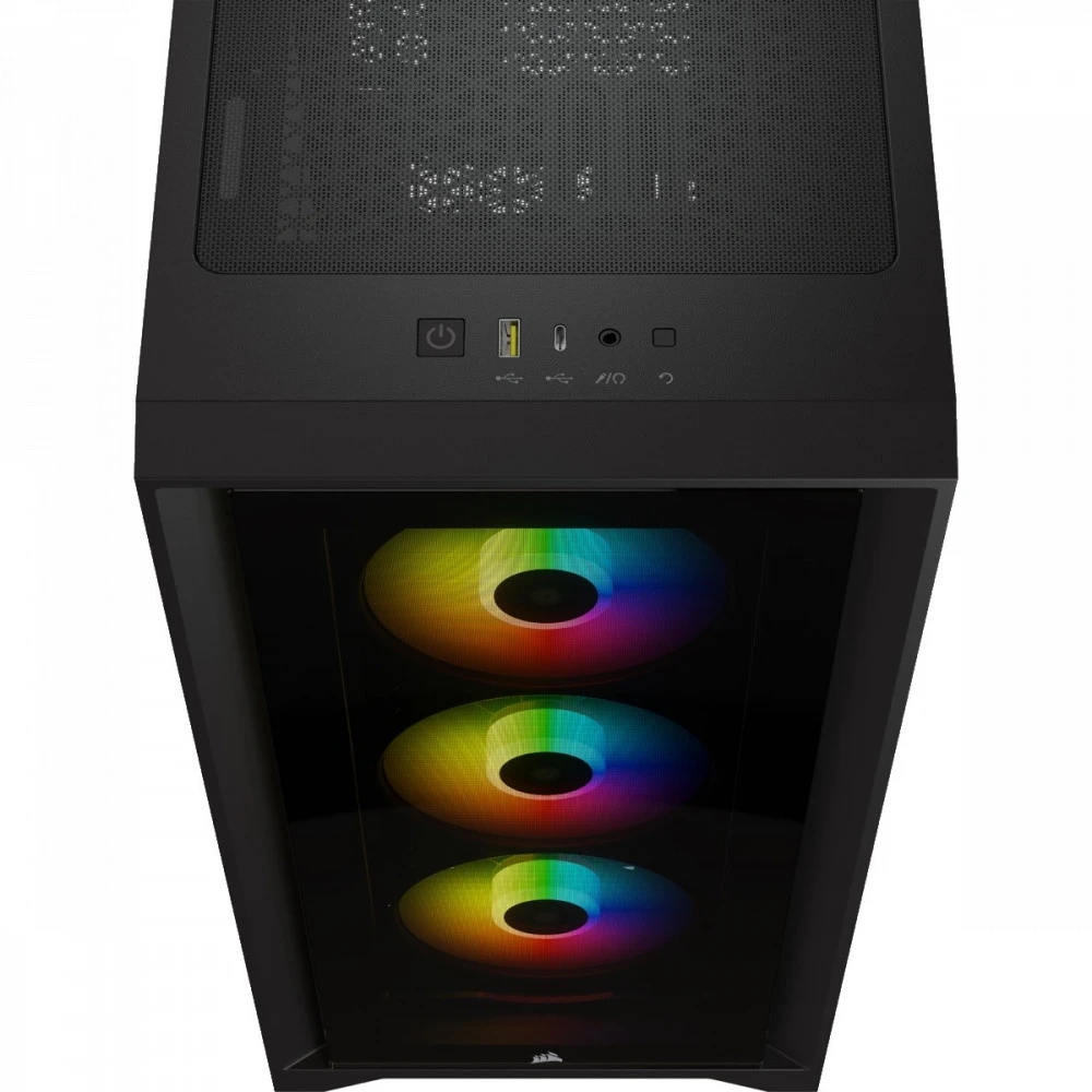 Корпус Corsair iCUE 4000X RGB Mid-Tower, чёрный — 5