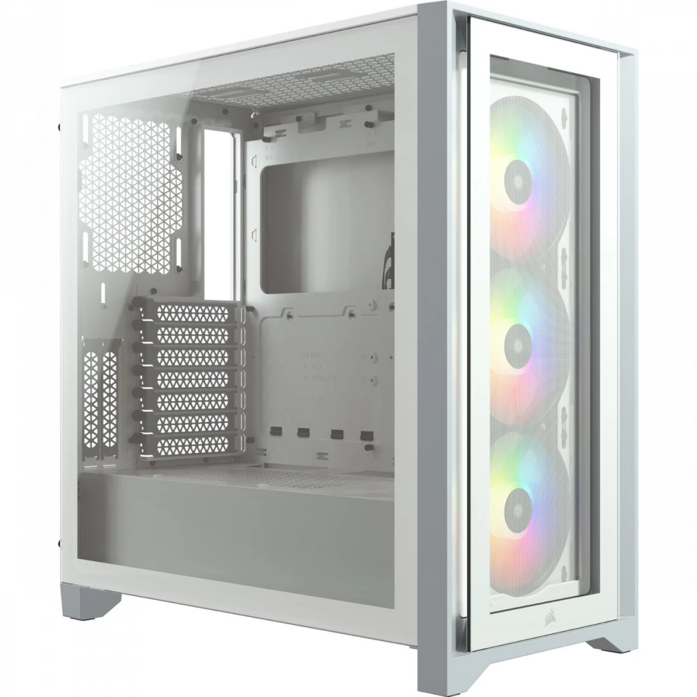 Корпус Corsair iCUE 4000X RGB Mid-Tower, белый — 3
