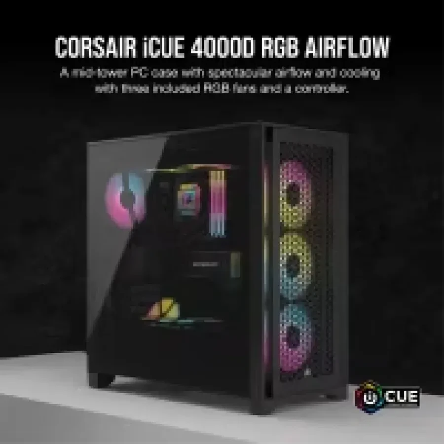 Корпус Corsair iCUE 4000D RGB Airflow Mid-Tower — 2