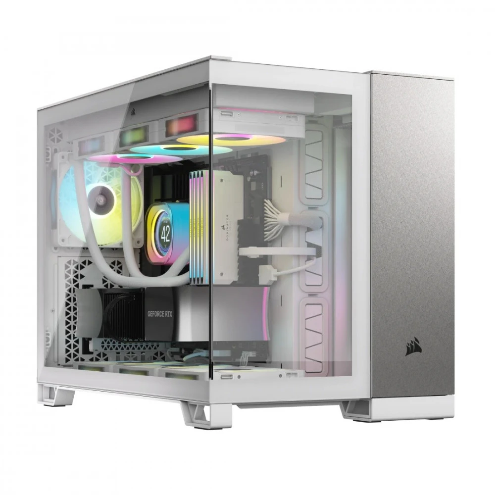 Корпус CORSAIR 2500X Micro ATX, белый/серый — 4