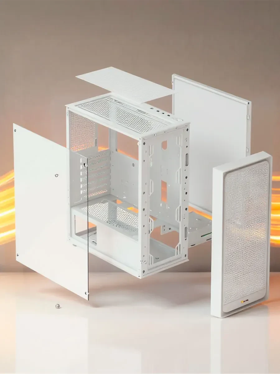 Корпус Ocypus Gamma C50, mATX/ITX, 3xUSB, белый — 4