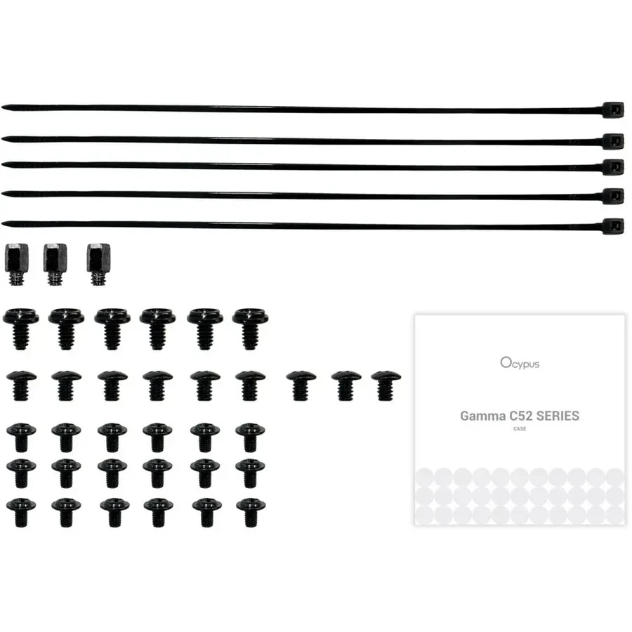 Корпус Ocypus Gamma C52, mATX/ITX, 3xARGB вент., чёрный — 4