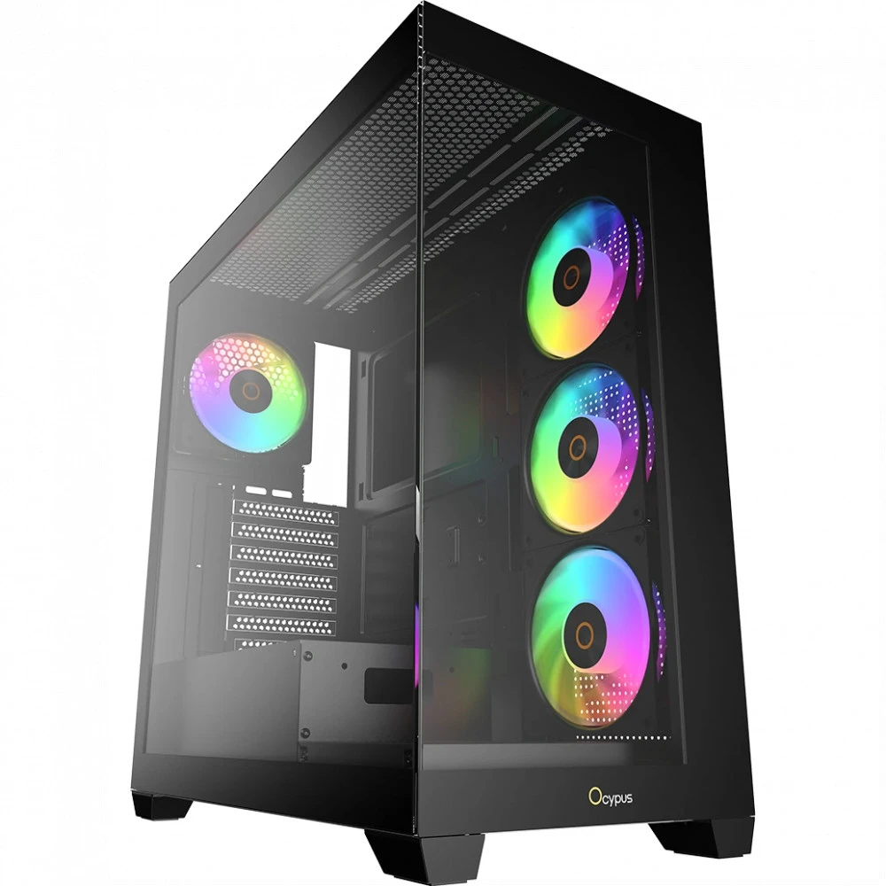 Корпус Ocypus Gamma C72 ATX/mATX с ARGB, чёрный — 5