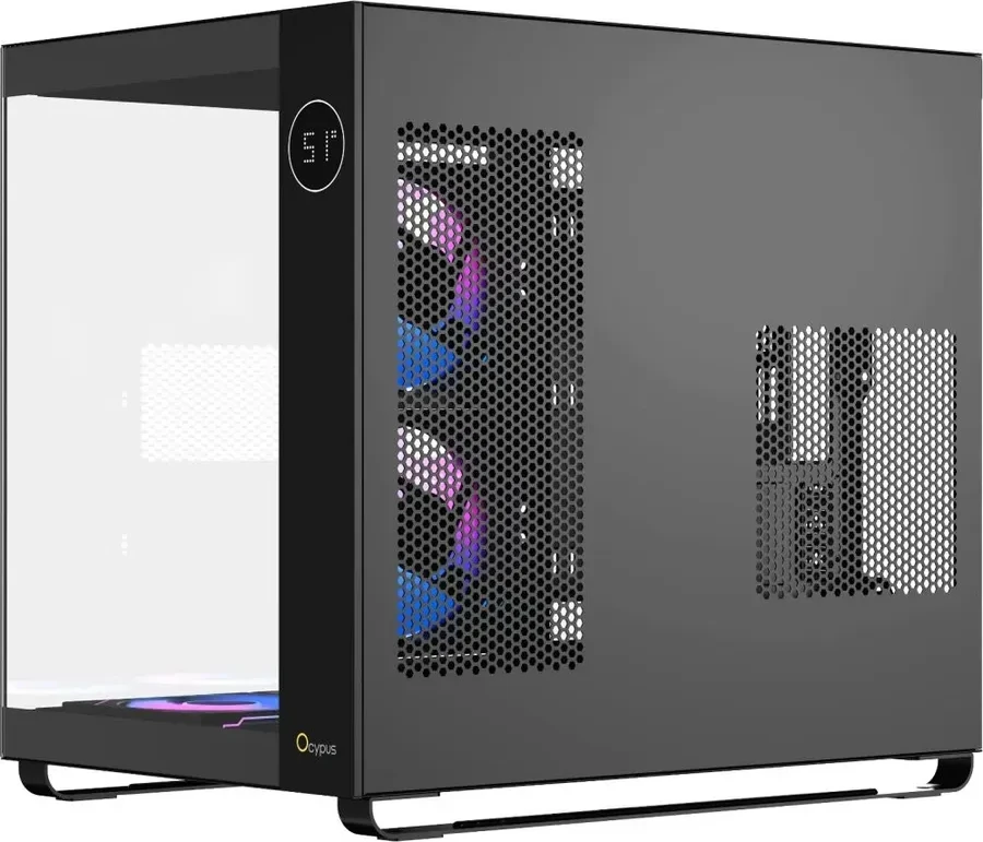 Корпус Ocypus Iota C70 ATX/mATX с ARGB 6 вент., чёрный — 2