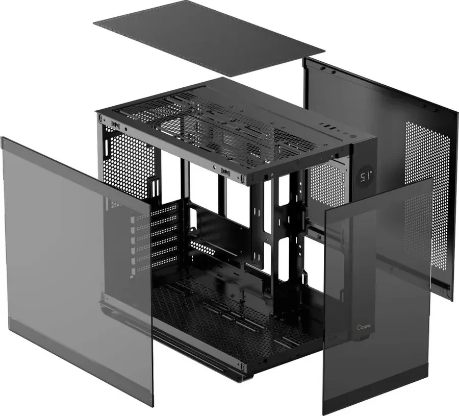 Корпус Ocypus Iota C70 ATX/mATX с ARGB 6 вент., чёрный — 4