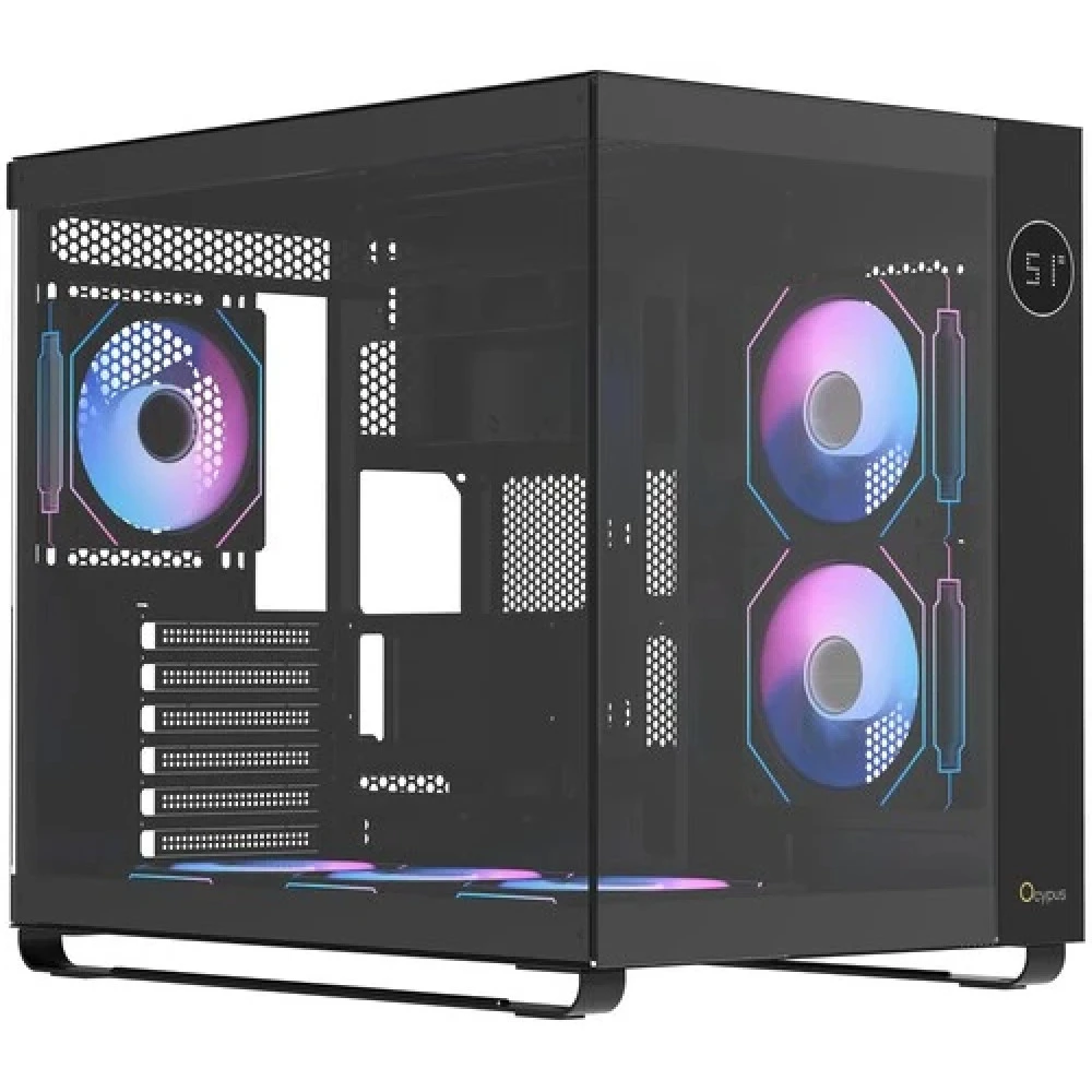 Корпус Ocypus Iota C70 ATX/mATX с ARGB 6 вент., чёрный — 5