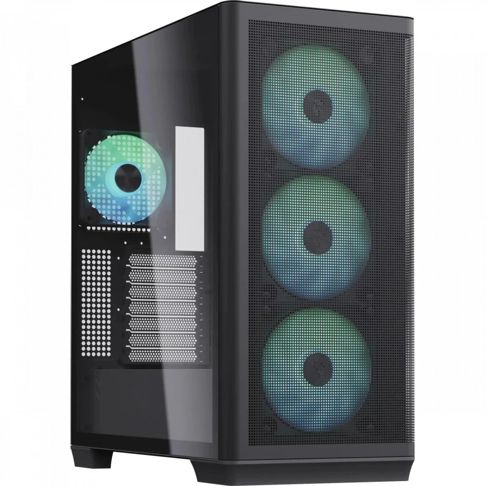 Корпус Aerocool APNX C1 BK, ATX/Micro ATX, ARGB кулер — 2
